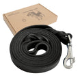 Leather Dog Leash 6ft Dog Leashes for Large Dogs Heavy Duty Soft and Strong Braided Leather Leashes for Large Breed Dogs Dog Training Leash for Small Medium Large Dogs (6ftx1inch Black)
