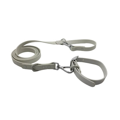 Pet Collar Leashes Set Waterproof Soft Adjustable Pet Collar Dog Leash Outdoor Walk Rope Supplies