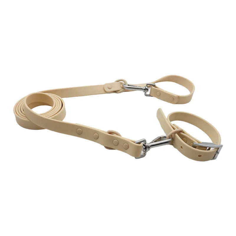 Pet Collar Leashes Set Waterproof Soft Adjustable Pet Collar Dog Leash Outdoor Walk Rope Supplies
