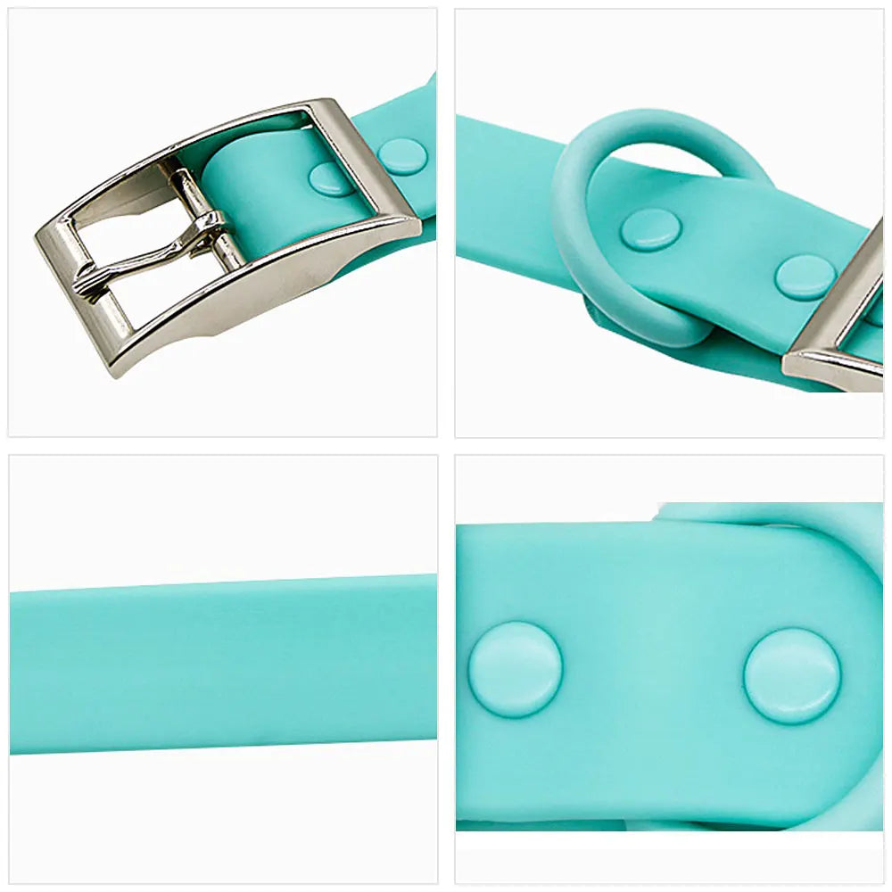 Pet Collar Leashes Set Waterproof Soft Adjustable Pet Collar Dog Leash Outdoor Walk Rope Supplies