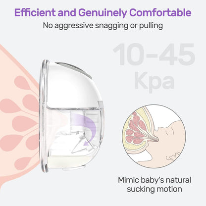 Wearable Electric Breast Pump Hands-Free Large Suction